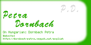 petra dornbach business card